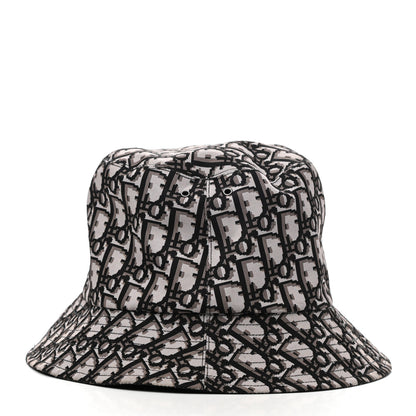 Christian Dior Oblique Reversible Teddy-D Brim Bucket Hat 58 Black 11 of 15