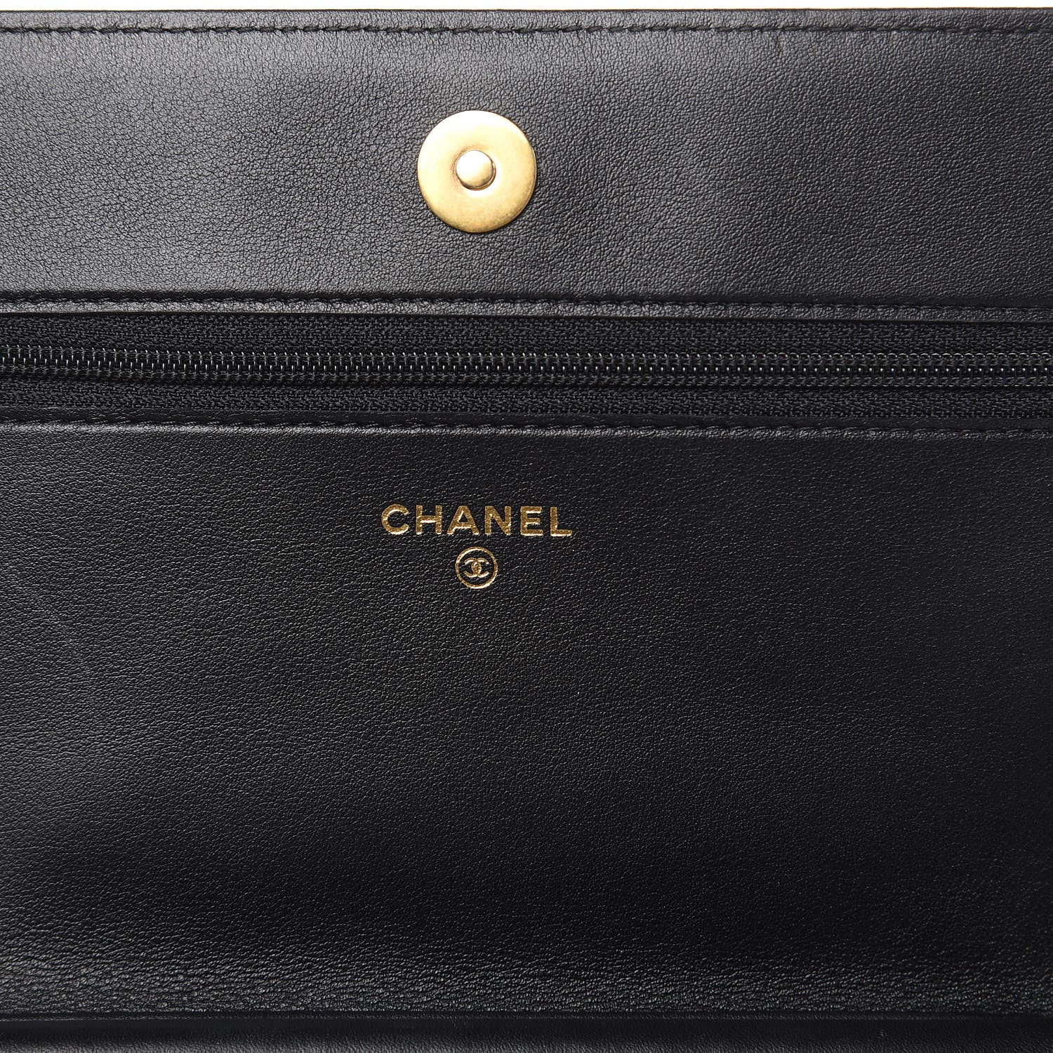 Chanel Caviar Quilted Boy Wallet On Chain WOC Black 6 of 14