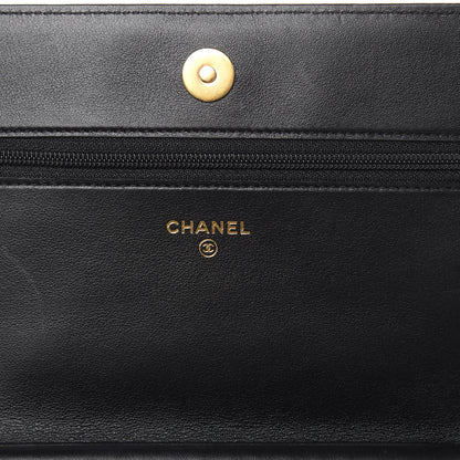 Chanel Caviar Quilted Boy Wallet On Chain WOC Black 6 of 14