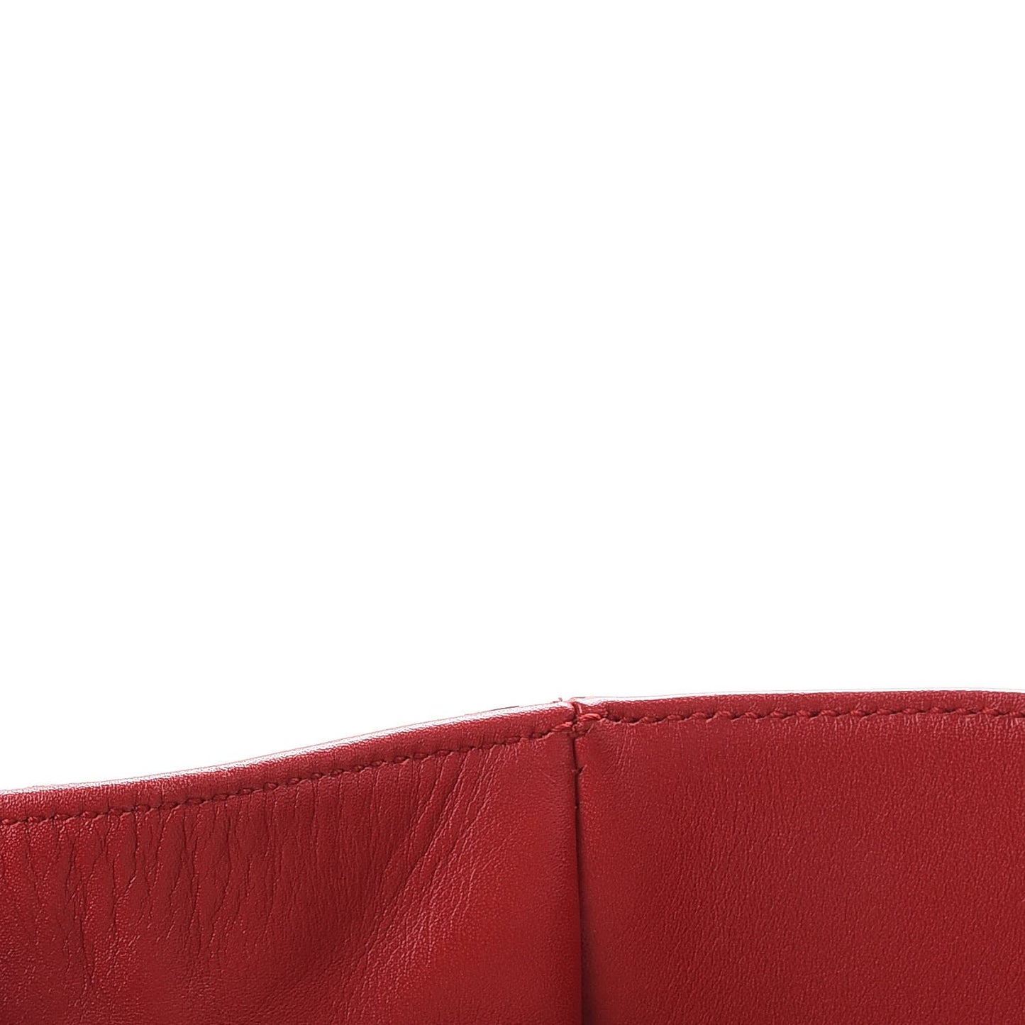 Calfskin Suede Stud Reversible Shopper Tote Red