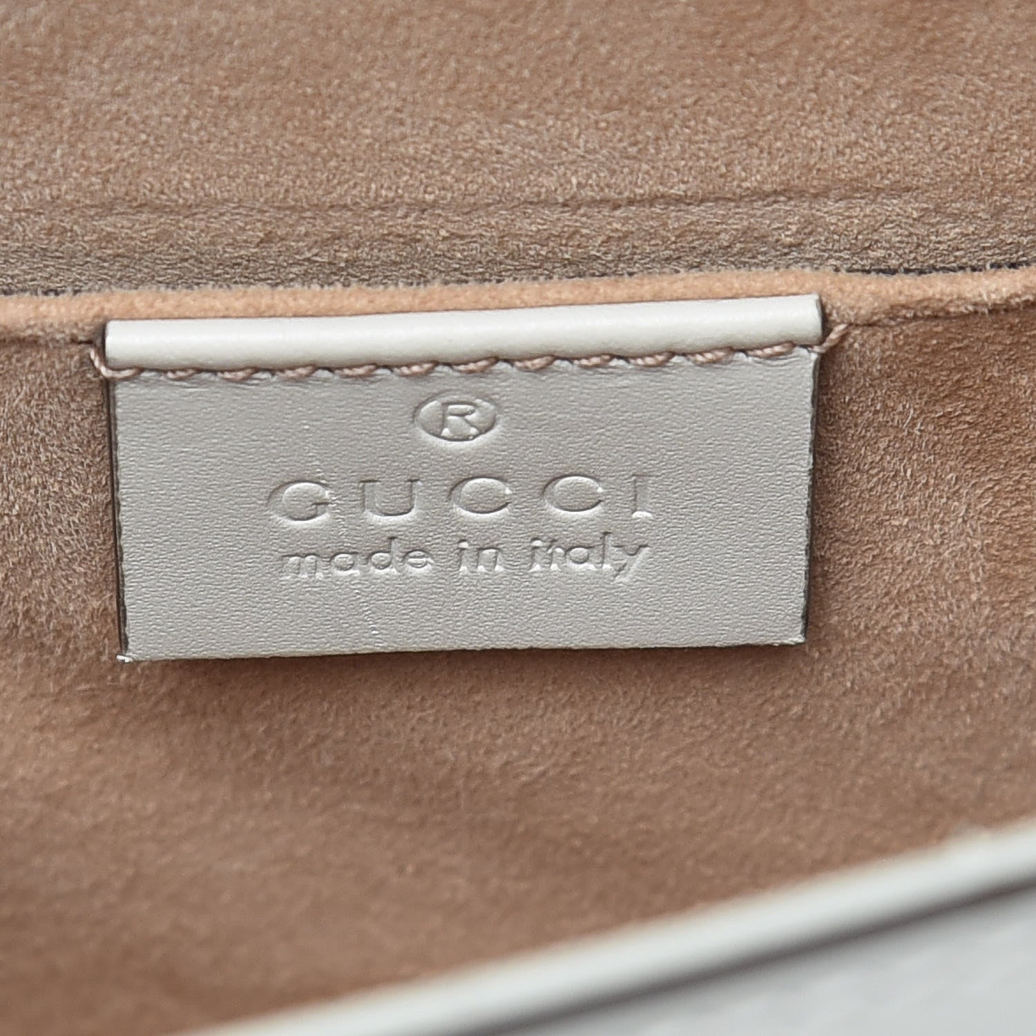 Gucci Calfskin Mini Sylvie Top Handle Bag White 11 of 13