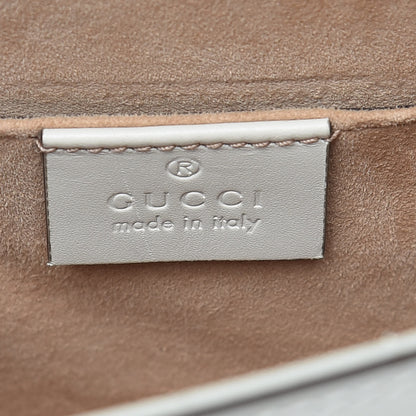 Gucci Calfskin Mini Sylvie Top Handle Bag White 11 of 13