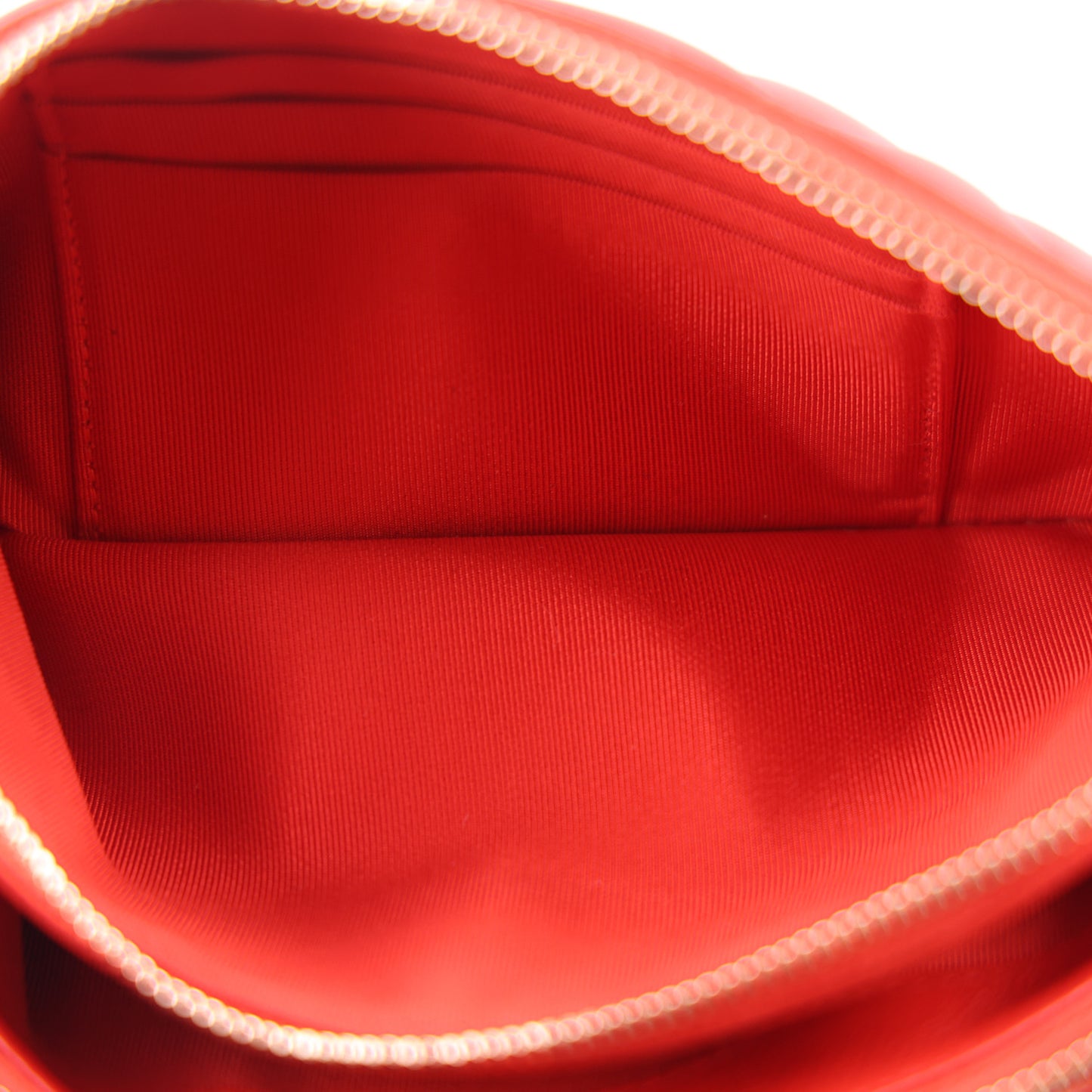 Lambskin Quilted Small Clutch With Chain Red