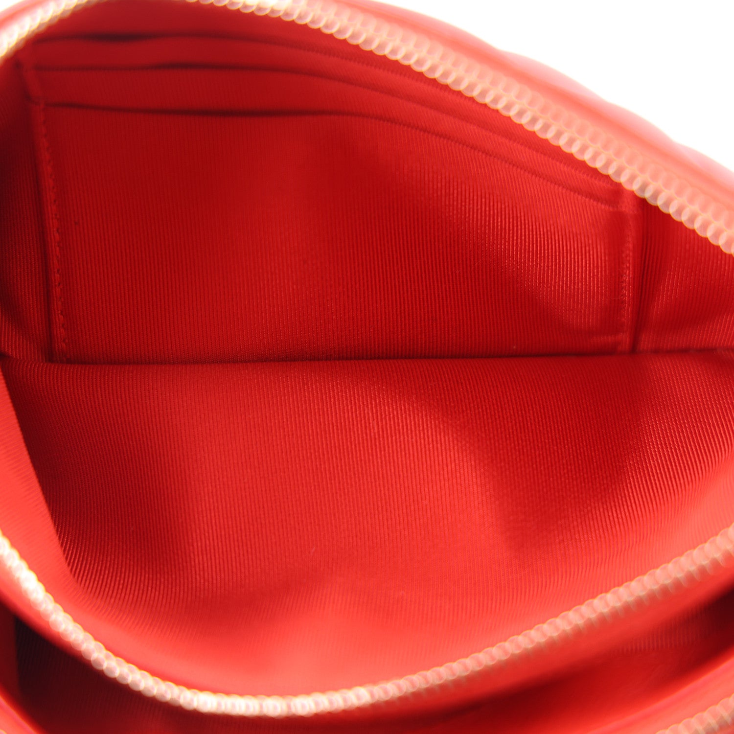 Chanel Lambskin Quilted Small Clutch With Chain Red 7 of 12
