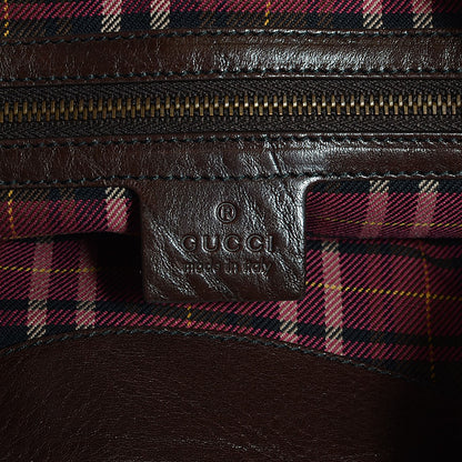 Gucci Crystal Monogram Large Babouska Hobo Brown 6 of 9