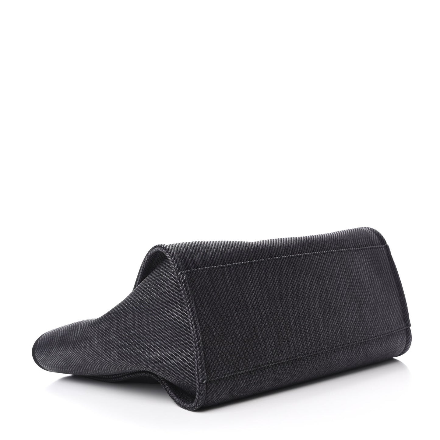 Mixed Fibers Calfskin Medium Deauville Tote Black