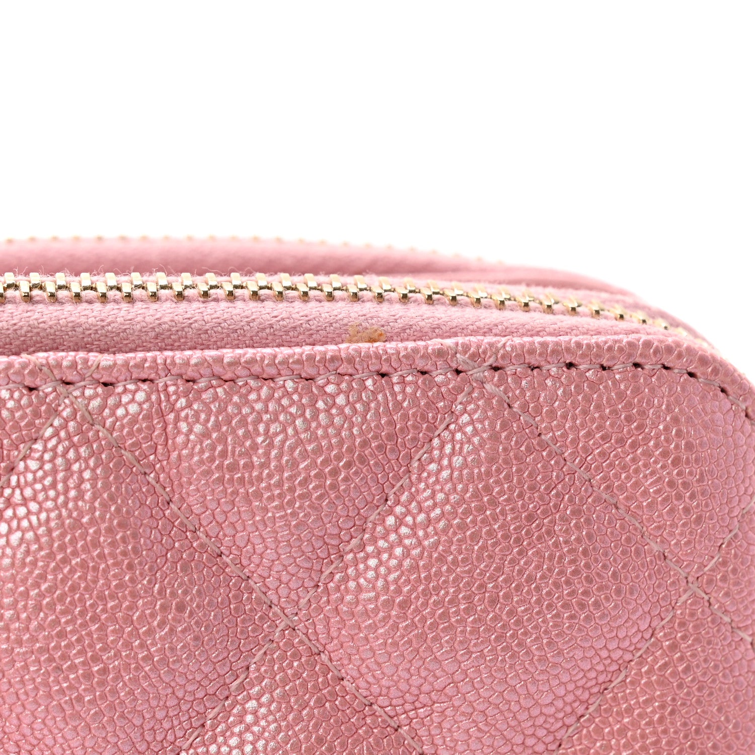 Chanel Iridescent Caviar Quilted Small Clutch With Chain Pink 12 of 16