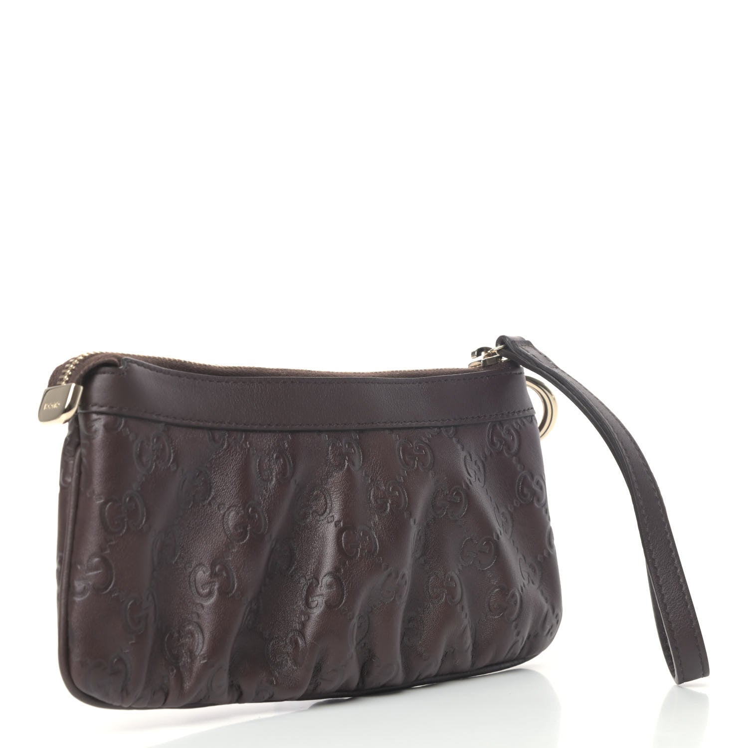 Gucci Guccissima Signature New Britt Wristlet Chocolate 2 of 4