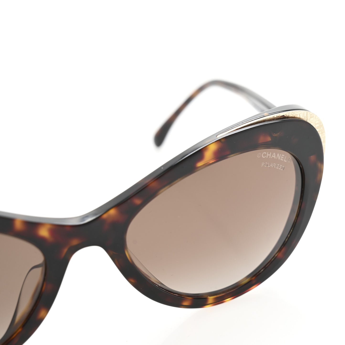 Acetate Polarized Cat Eye CC Sunglasses 5432-A Tortoise