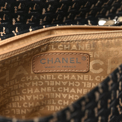 Chanel Canvas Lambskin Medium Flap Black Beige Multicolor 6 of 10