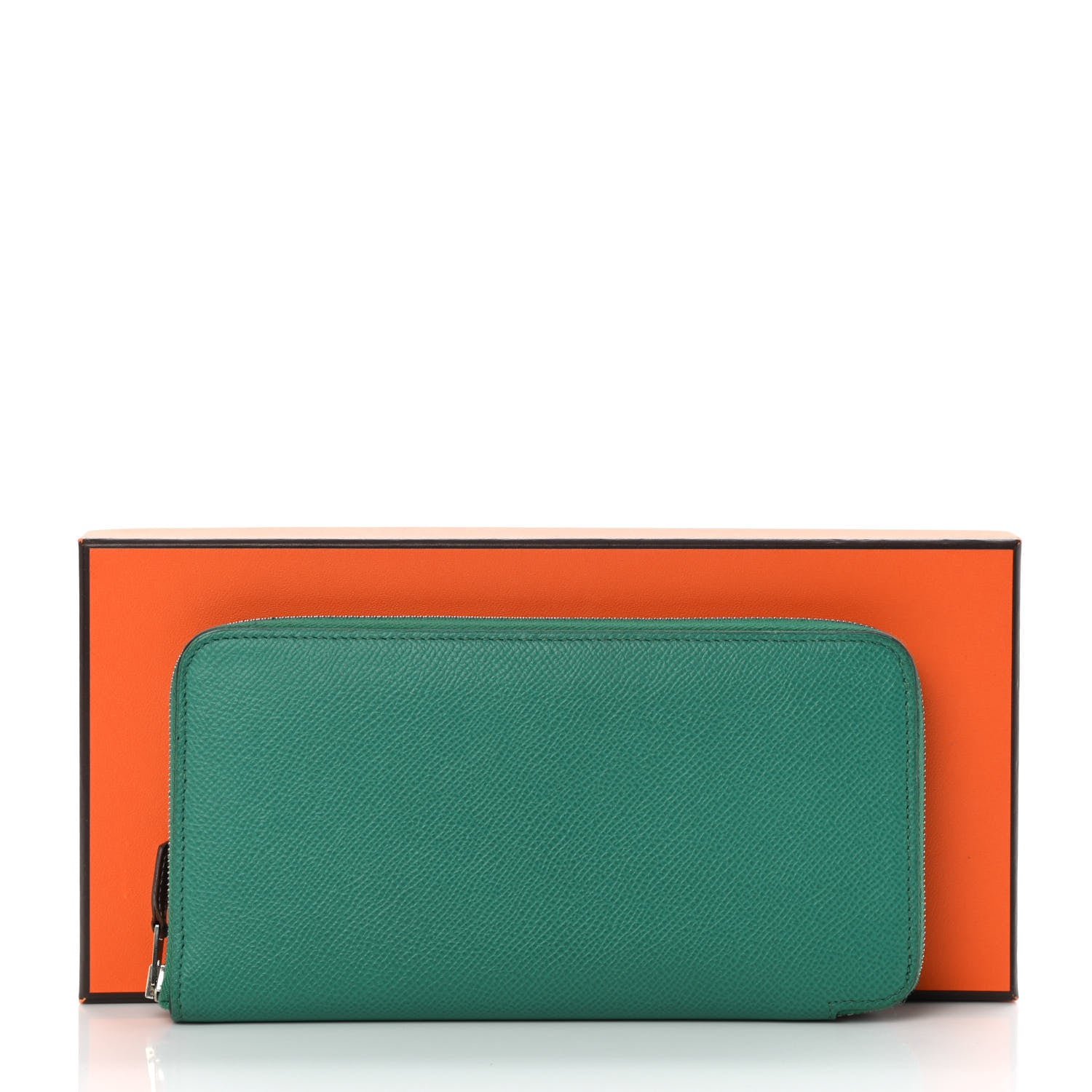 Hermes Epsom Silk'In Wallet Vert Vertigo 13 of 13