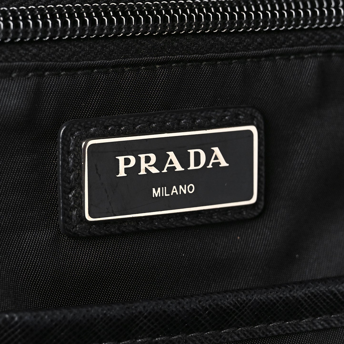 Nylon Tessuto Saffiano Backpack Black