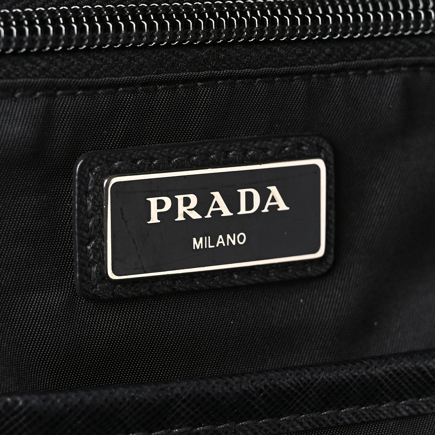 Prada Nylon Tessuto Saffiano Backpack Black 6 of 12
