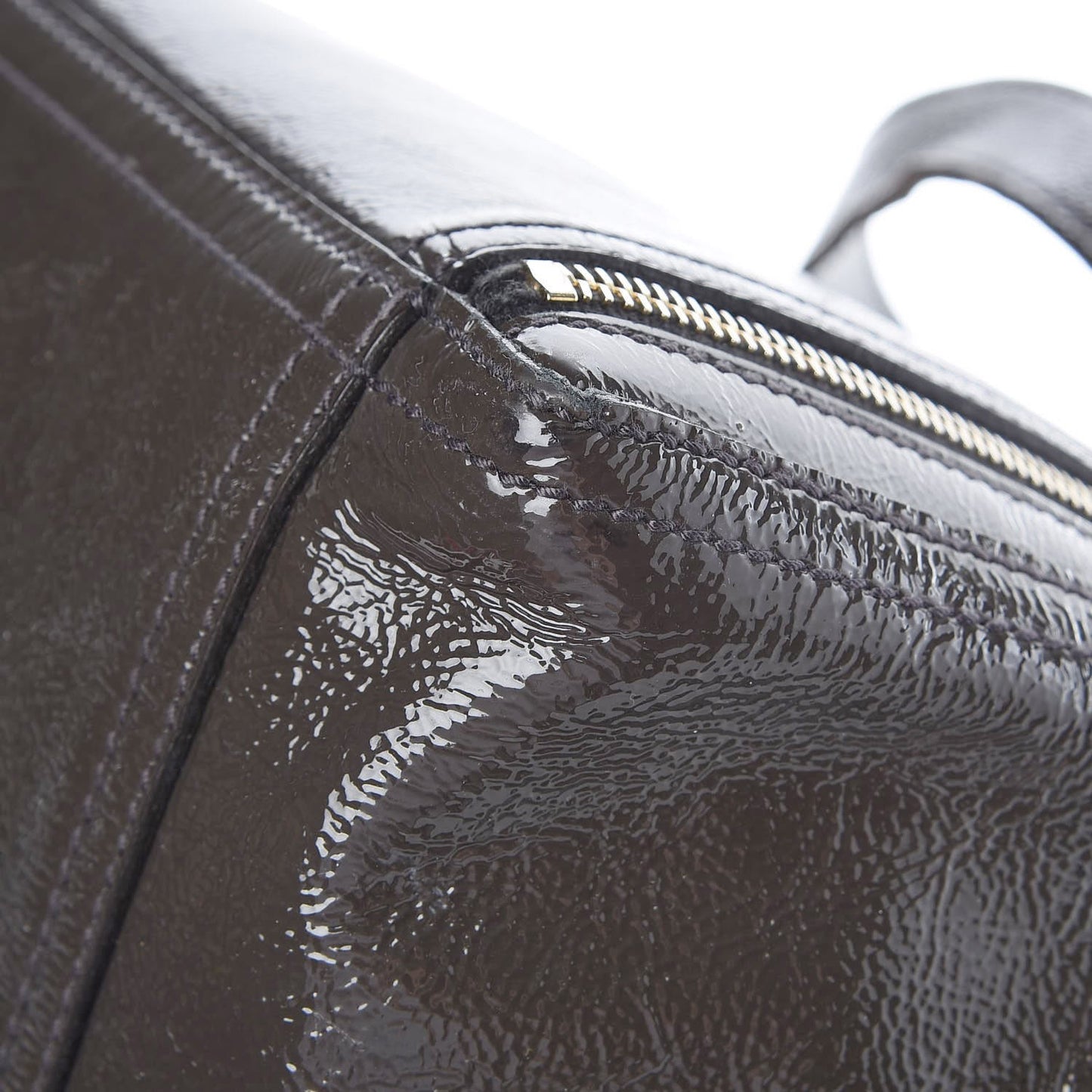 Patent Medium Downtown Tote Grey