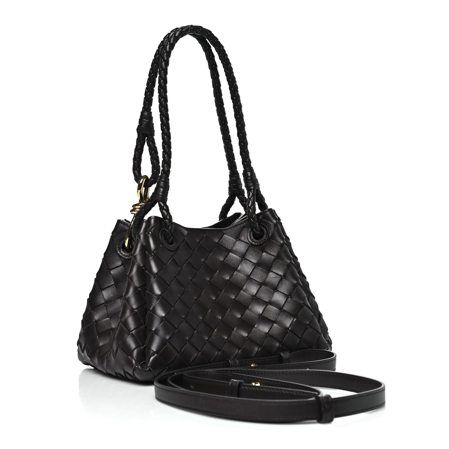 Nappa Intrecciato Small Parachute Shoulder Fondant