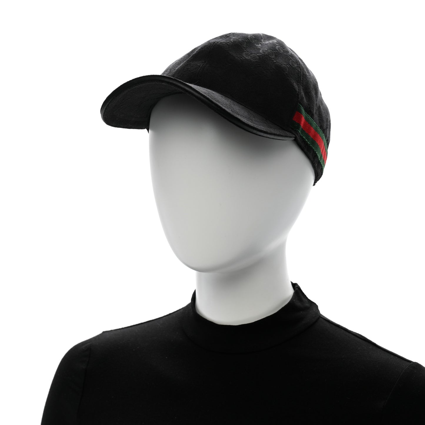 Monogram Web Baseball Hat XL Black