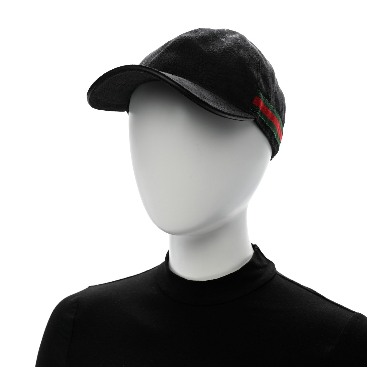 Gucci Monogram Web Baseball Hat XL Black 2 of 11