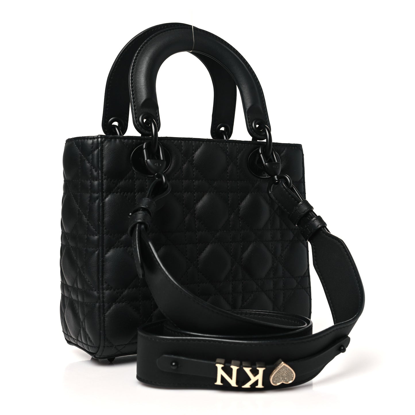 Ultra Matte Calfskin Cannage Small My ABCDior Lady Dior Black