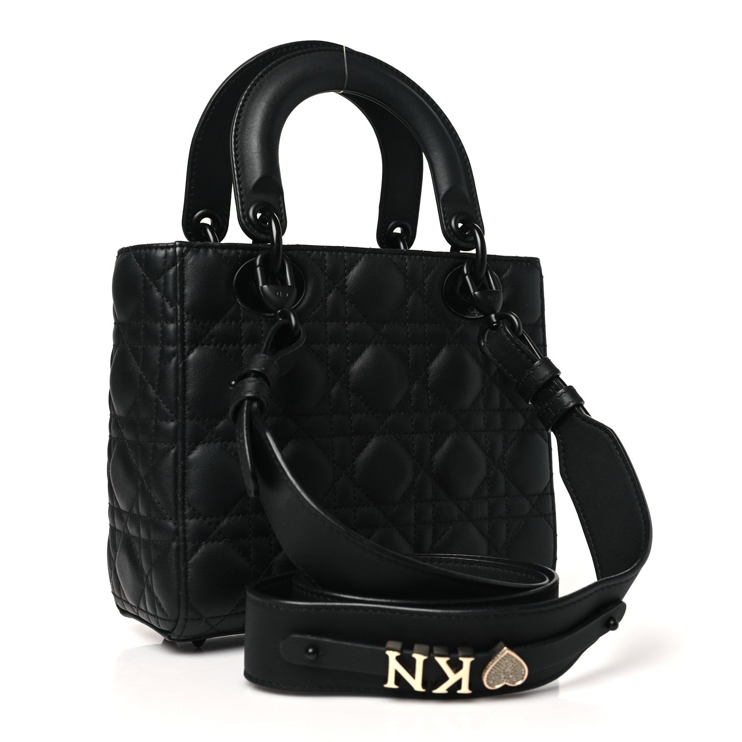 Christian Dior Ultra Matte Calfskin Cannage Small My ABCDior Lady Dior Black 3 of 9