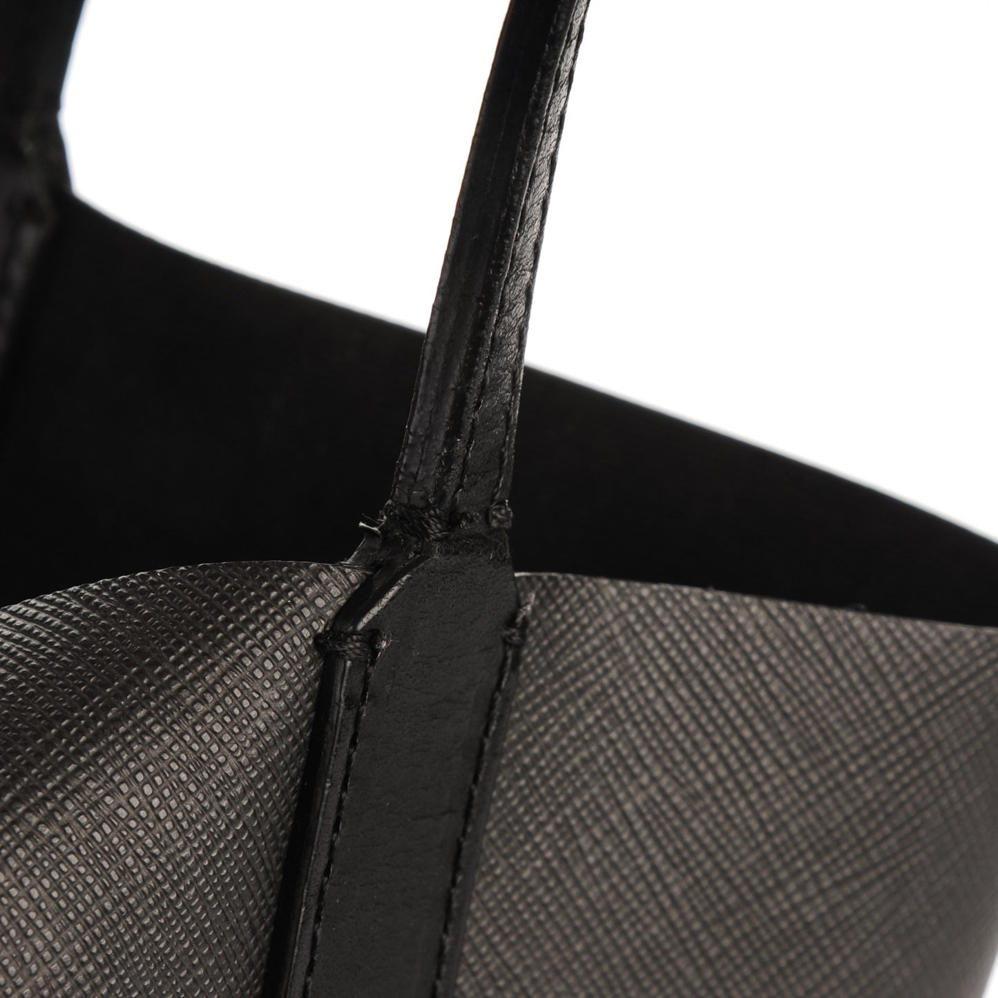 Textured Coated Canvas Rottweiler Pint Large Antigona Tote Black