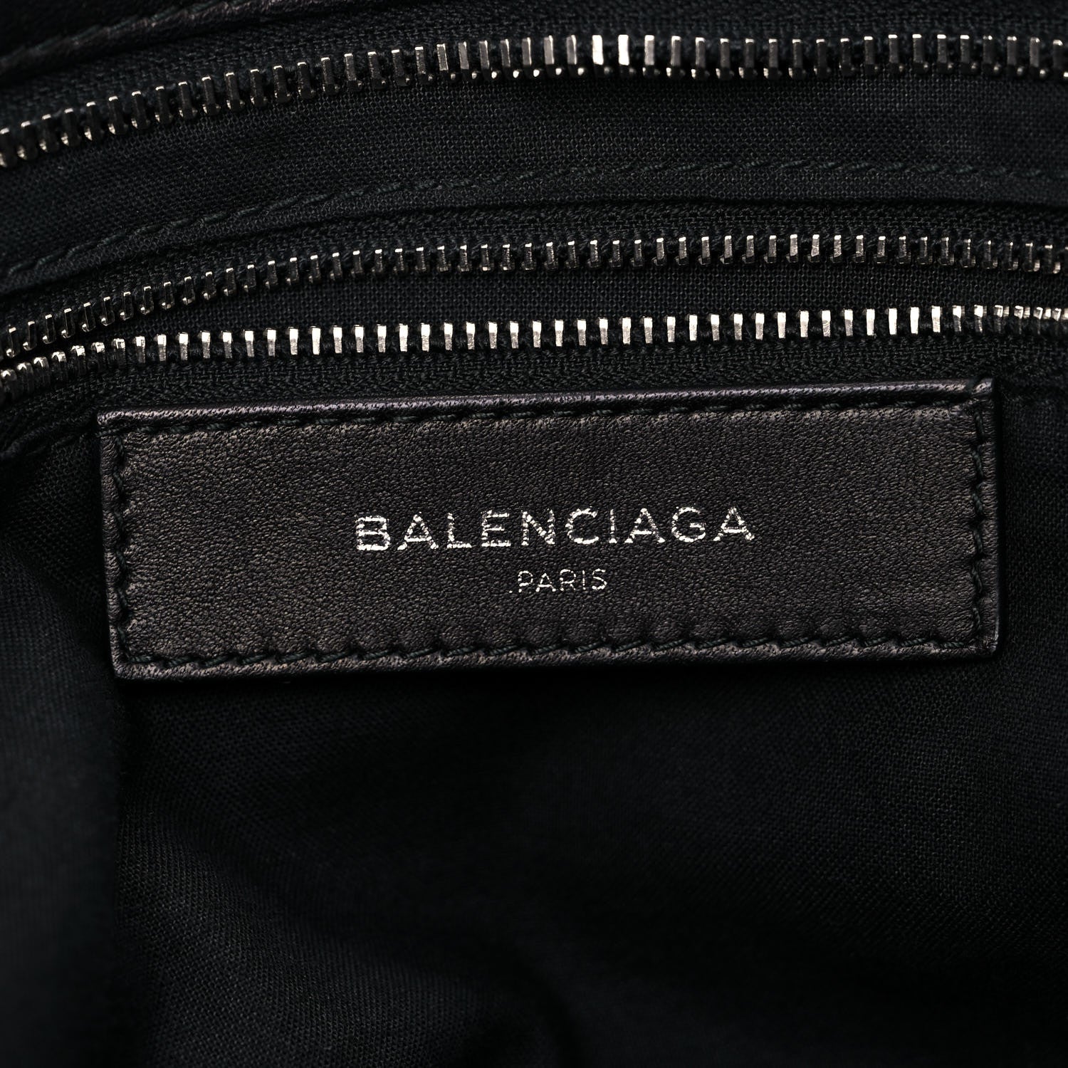 Balenciaga Calfskin Topstitch Classic Silver Hardware City Black 7 of 21