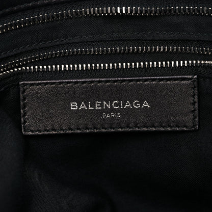Balenciaga Calfskin Topstitch Classic Silver Hardware City Black 7 of 21