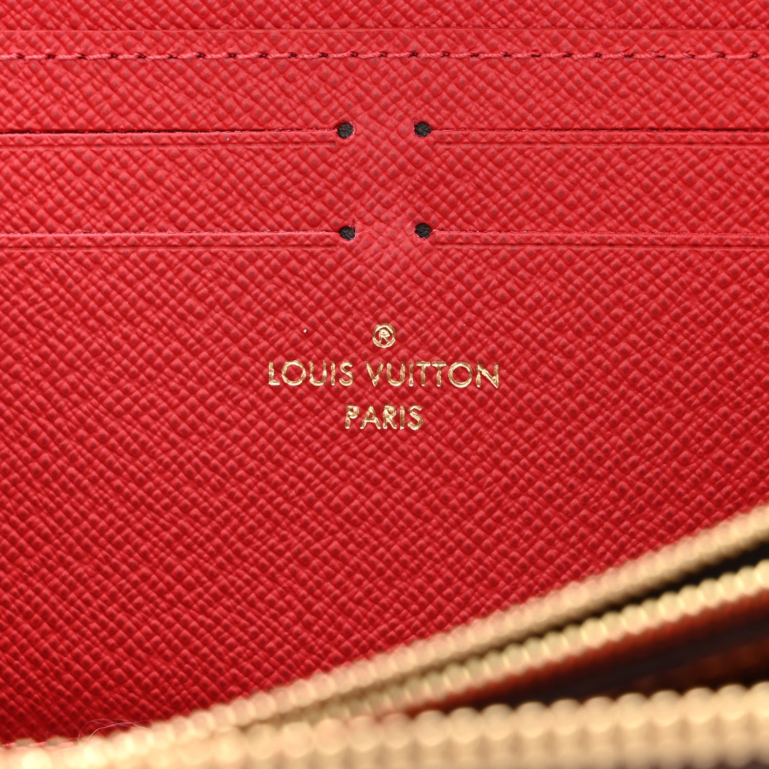 Louis Vuitton Damier Ebene Clemence Wallet Cherry 6 of 7