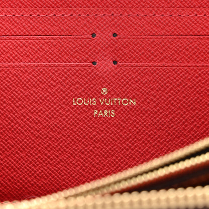 Louis Vuitton Damier Ebene Clemence Wallet Cherry 6 of 7