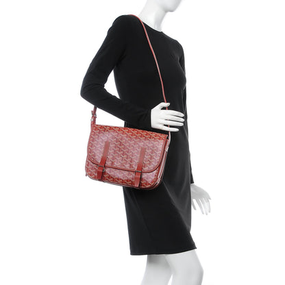 Goyard Goyardine Belvedere MM Messenger Bag Red 2 of 7