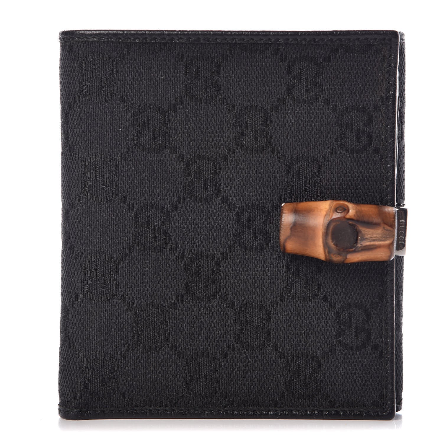 Gucci Monogram Bamboo Wallet Black 1 of 11