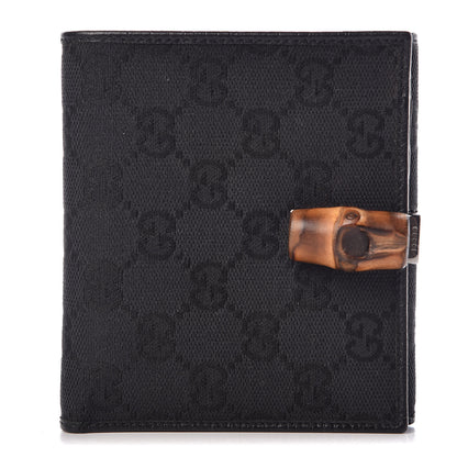 Gucci Monogram Bamboo Wallet Black 1 of 11