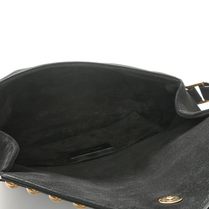 Saint Laurent Suede Y Studs Crossbody Bag Black 5 of 6