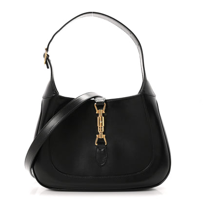 Gucci Boarded Dyana Lux Calfskin Small Jackie 1961 Hobo Black 1 of 12