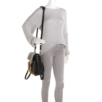3.1 Phillip Lim 3.1 Calf Hair Crocodile Embossed Leather Medium Pashli Satchel Antique Grey Olive 2 of 10