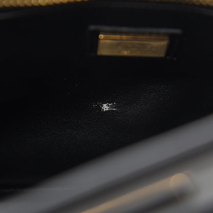 Fendi Vitello Seta Shiny Nappa Medium Peekaboo Iconic Satchel Black 6 of 11
