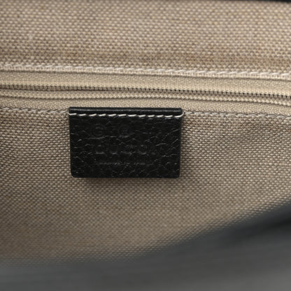 Gucci Dollar Calfskin Medium Interlocking G Top Handle Shoulder Bag Black 6 of 10