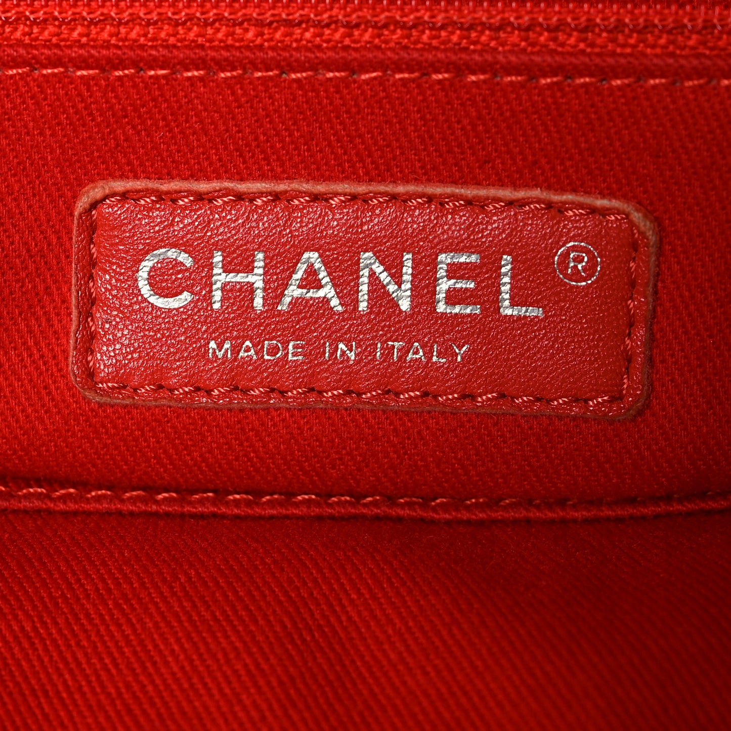 Calfskin Perforated Up In The Air North South Tote Red