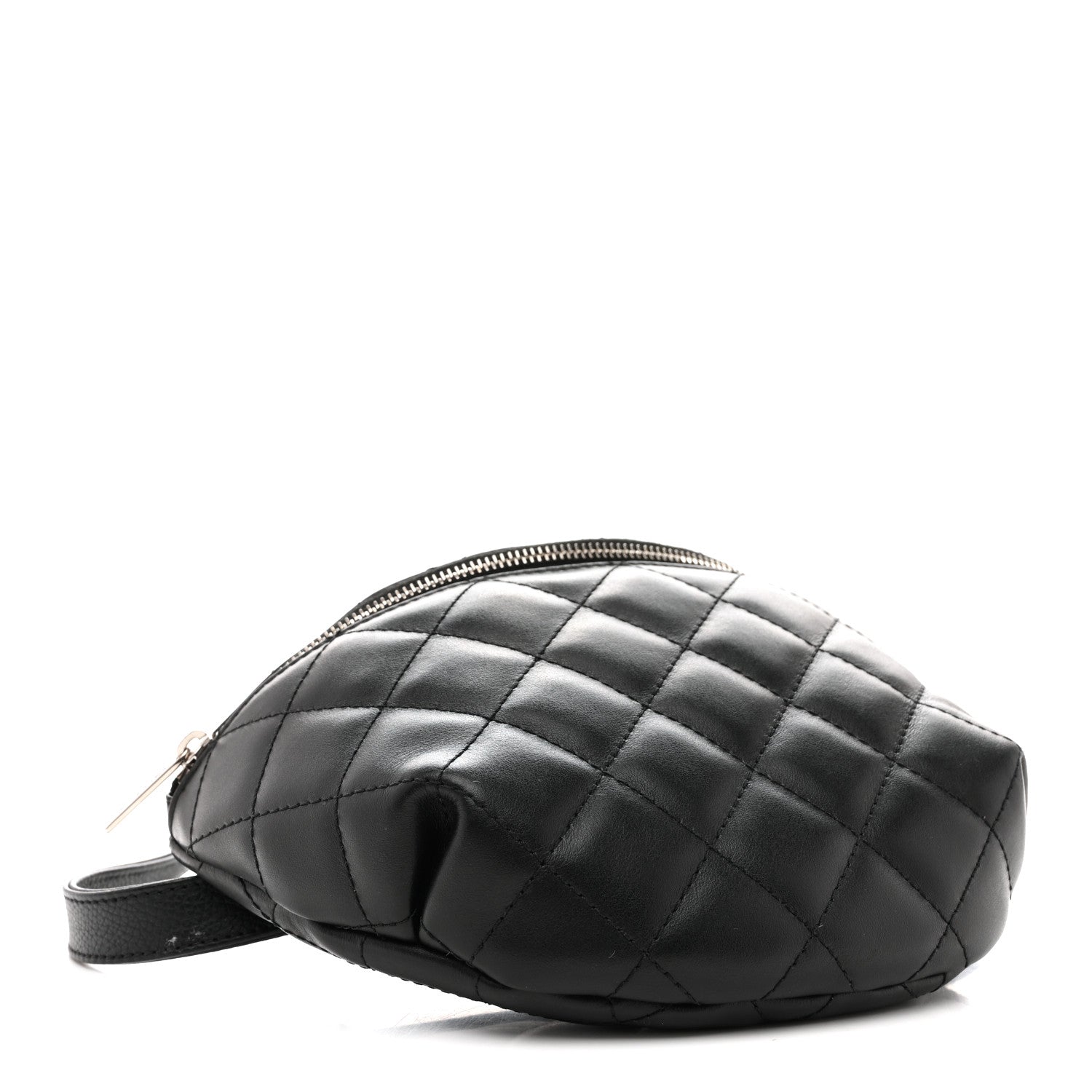 Chanel Lambskin Quilted Waist Belt Bag Black 4 of 13