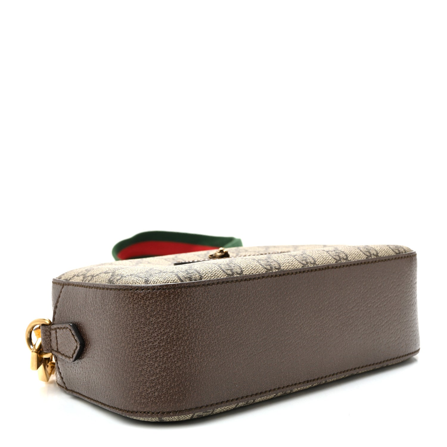 Gucci GG Supreme Monogram Web Neo Vintage Shoulder Bag Beige New Acero Crop 4 of 10