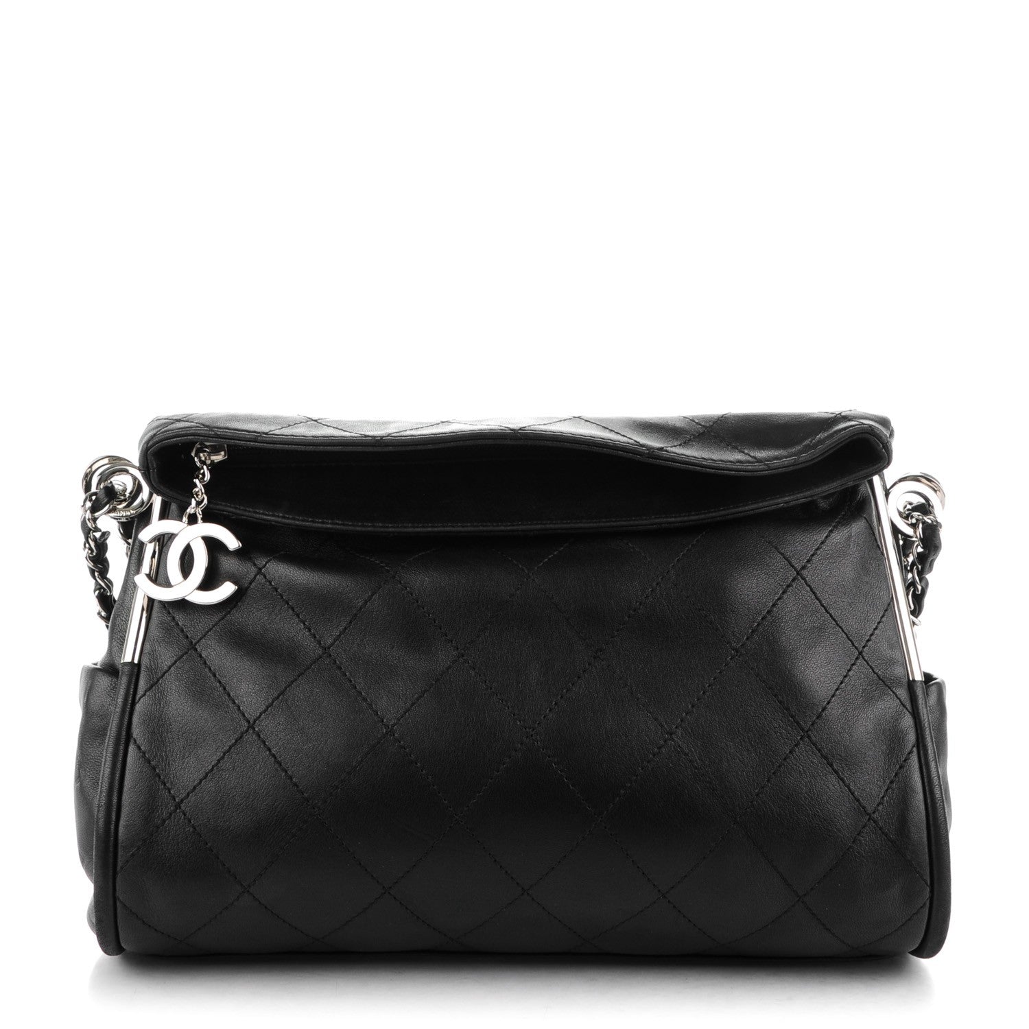 Chanel Lambskin Stitched Medium Ultimate Soft Tote Black 1 of 9