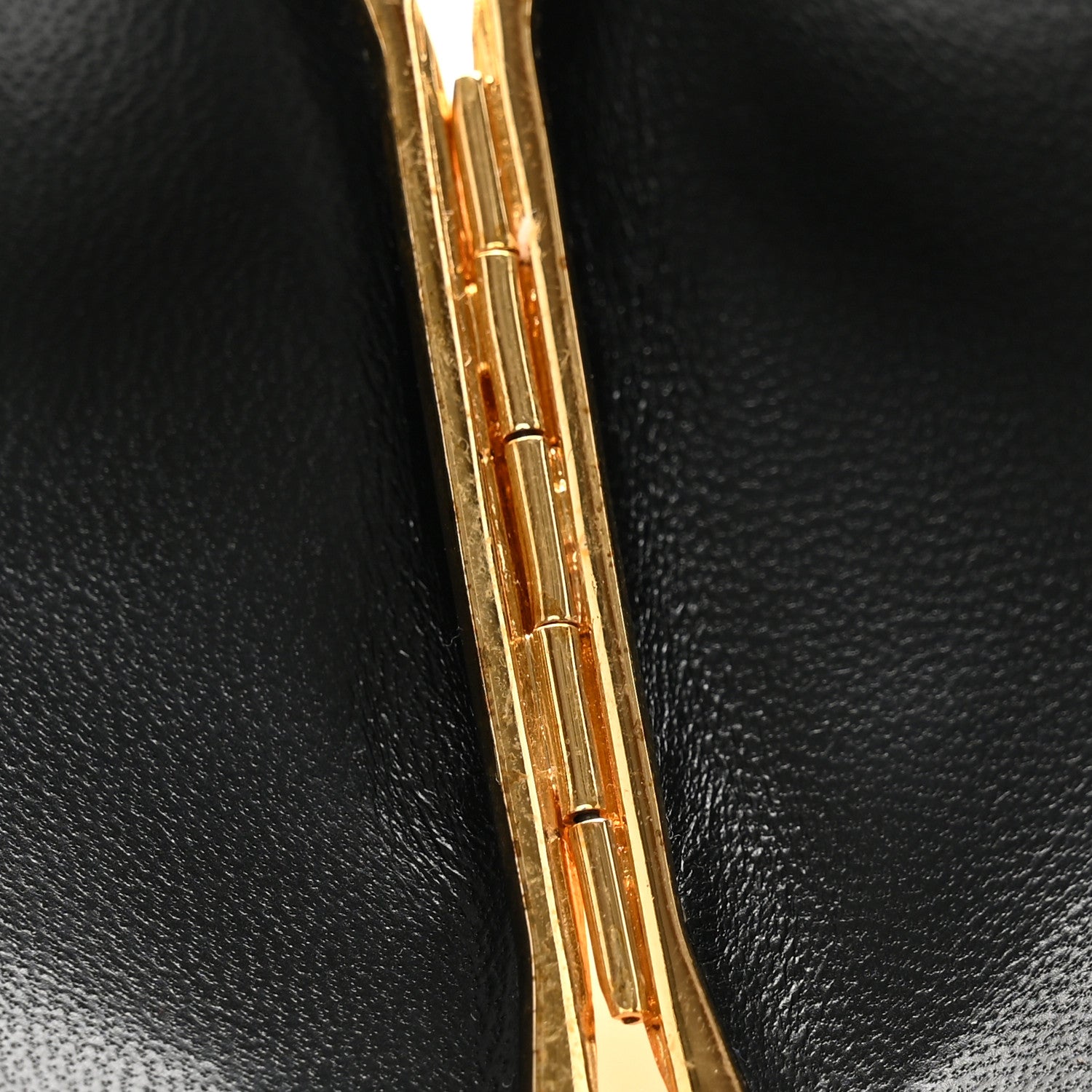 Saint Laurent Brass Evening Mini Heart Minaudiere Gold 6 of 9