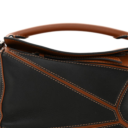 Loewe Calfskin Mini Puzzle Bag Tan Black 8 of 14