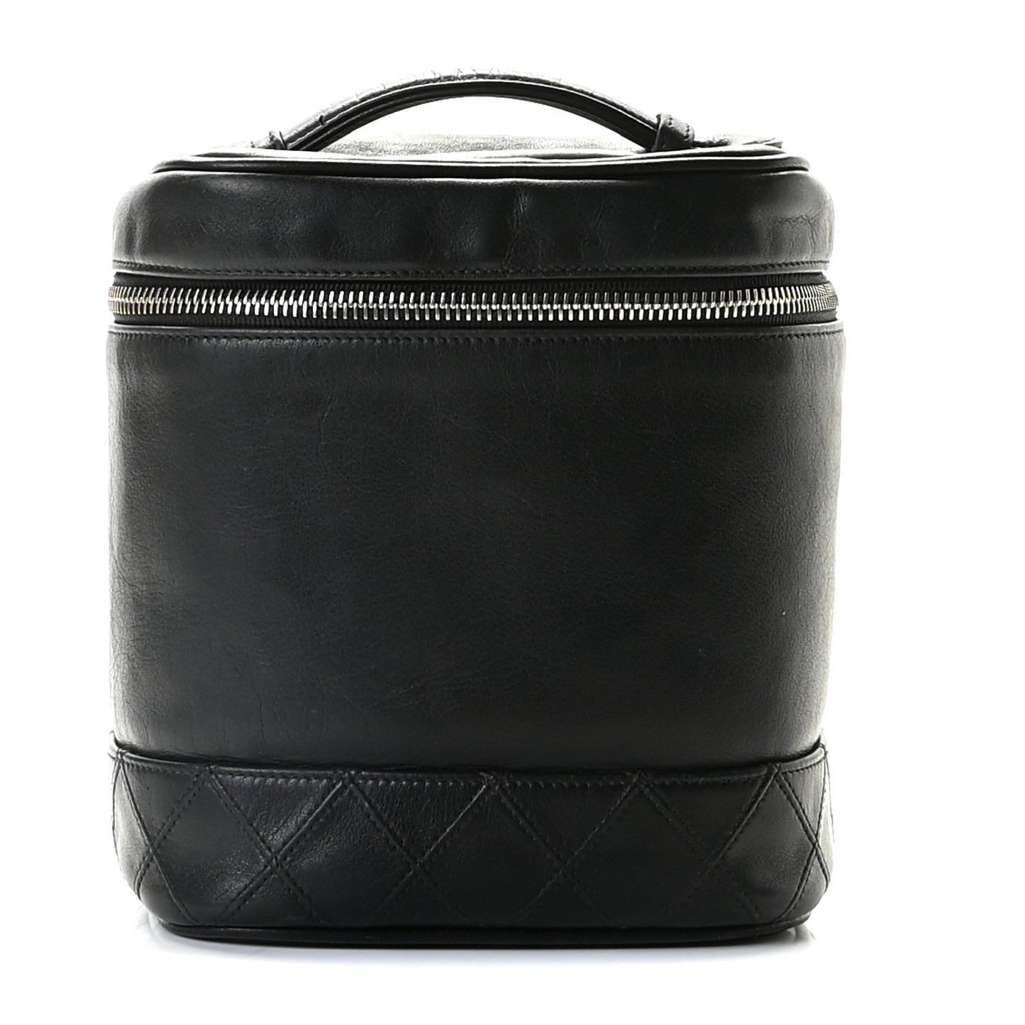 Lambskin Vanity Cosmetic Bag Black
