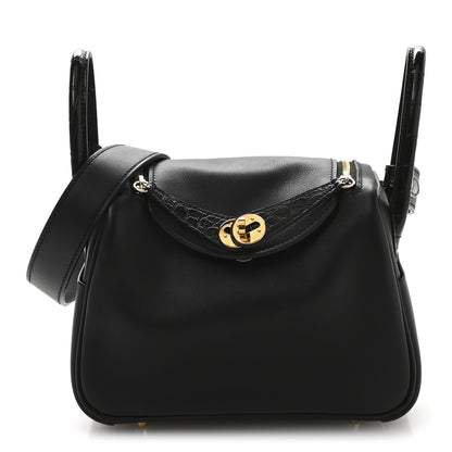Hermes Swift Matte Alligator Mini Touch Lindy 20 Black 1 of 11