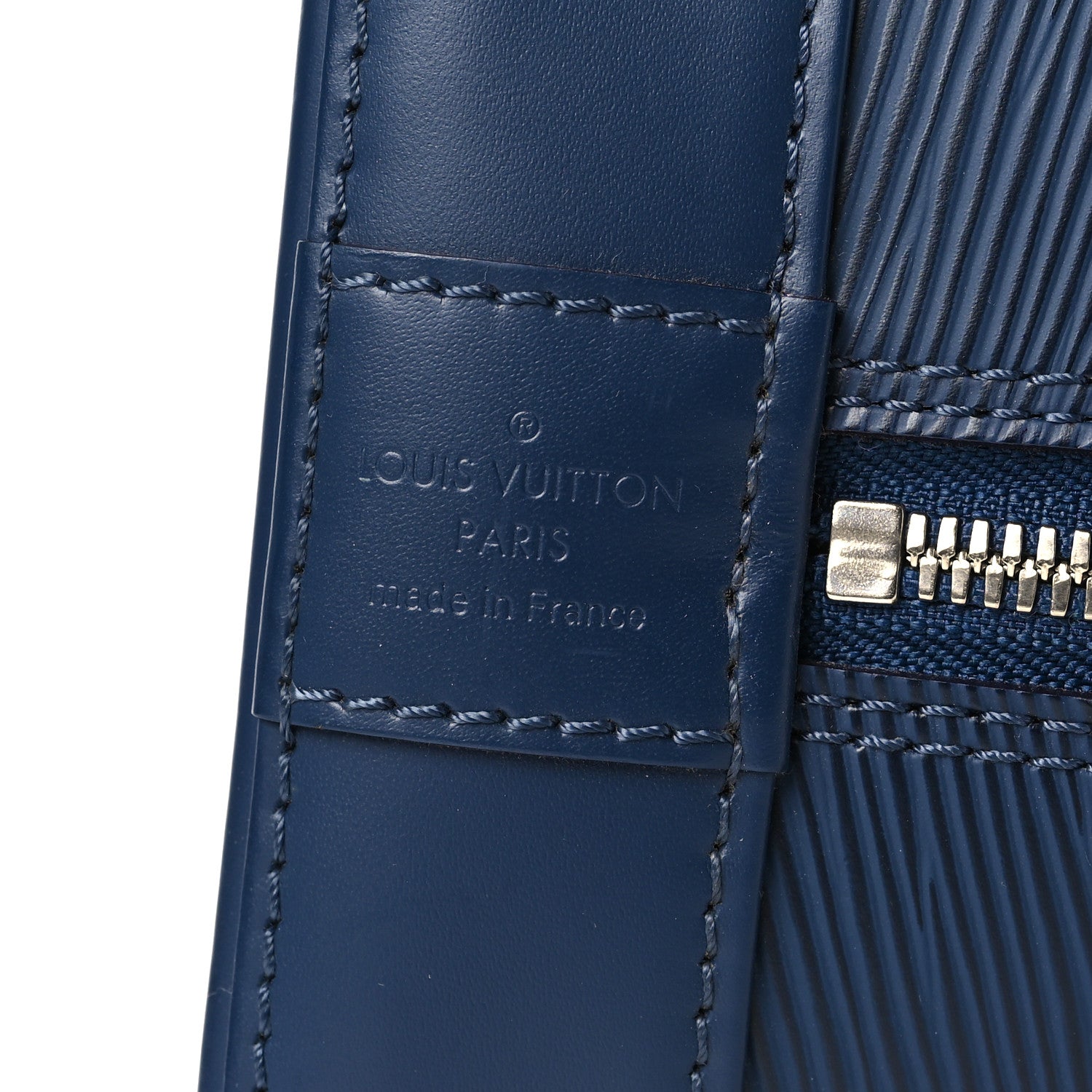 Louis Vuitton Epi Alma MM Indigo 6 of 8