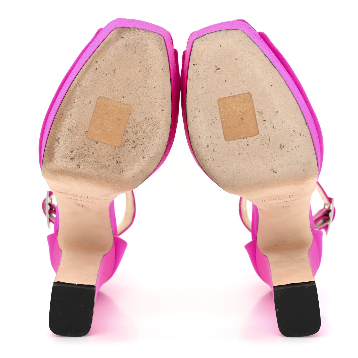 Jimmy Choo Satin Pearl Socorie 120 Sandals 36 Fuchsia White 5 of 11