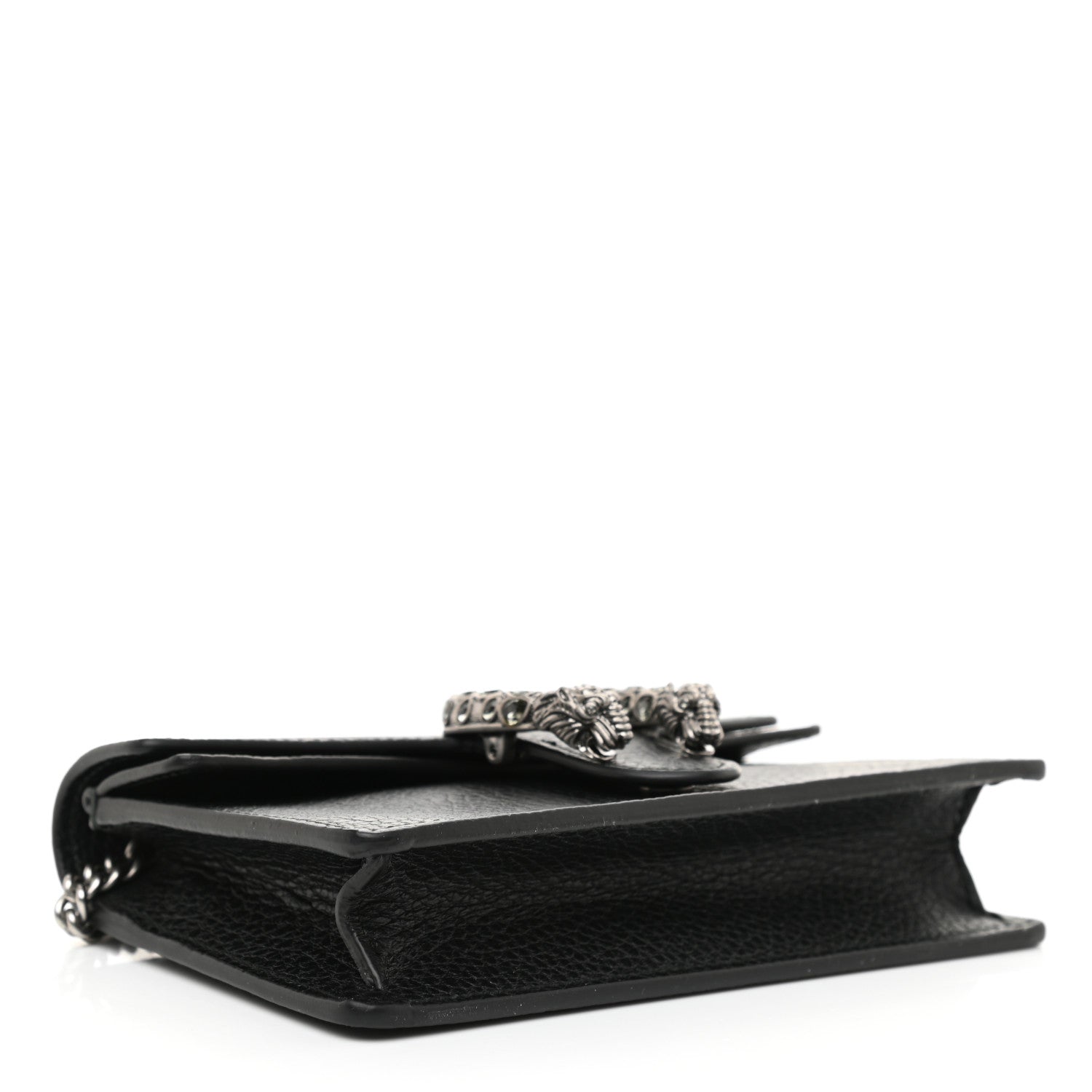 Gucci Calfskin Super Mini Dionysus Shoulder Bag Black 4 of 7