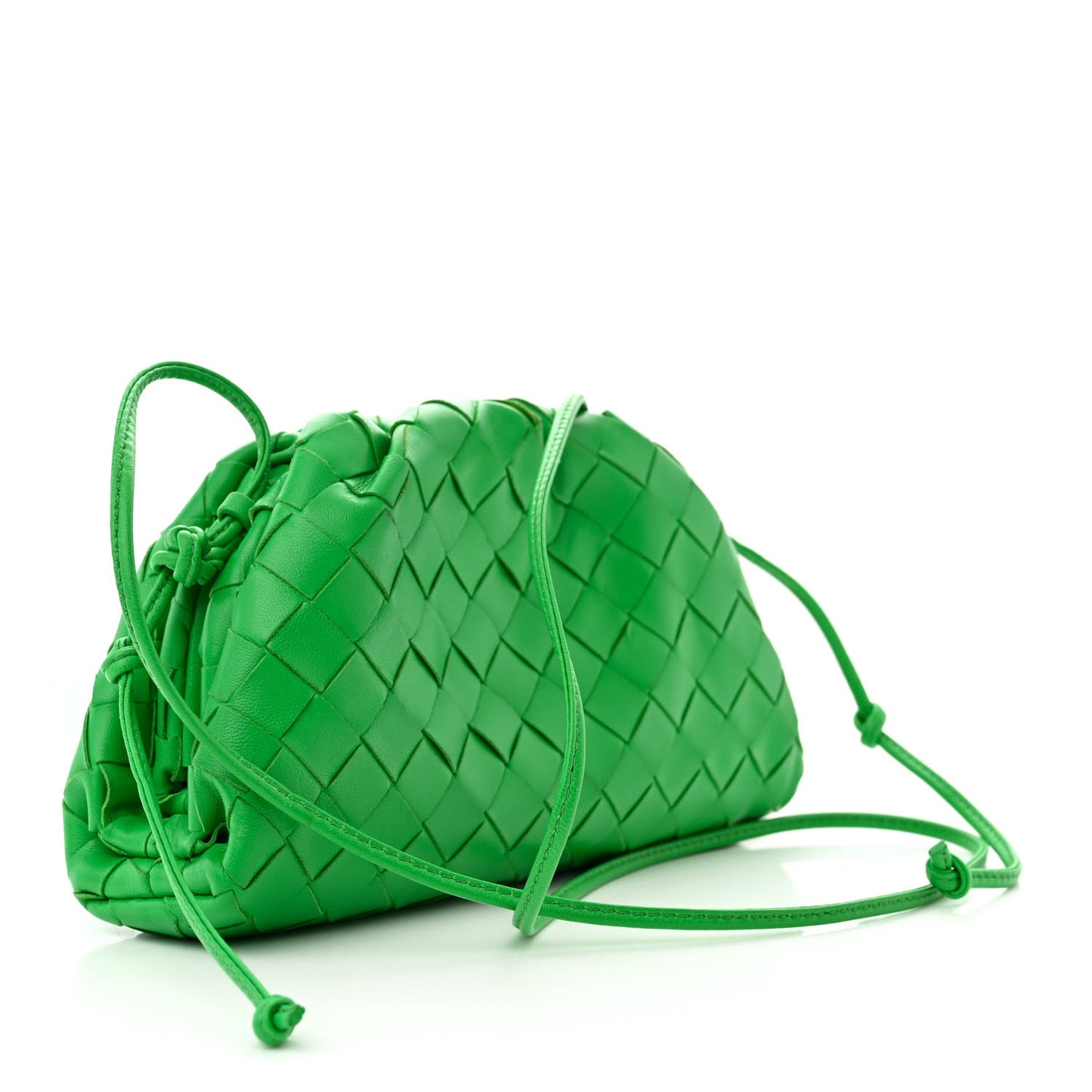 Nappa Intrecciato The Mini Pouch Clutch Parakeet