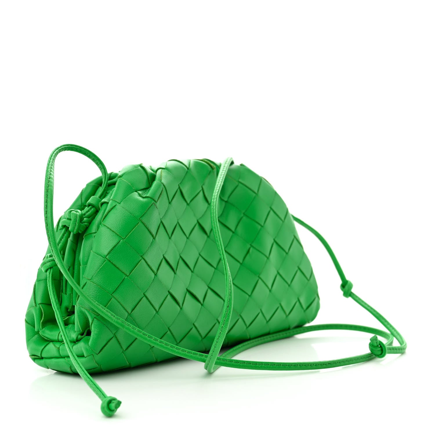 Bottega Veneta Nappa Intrecciato The Mini Pouch Clutch Parakeet 4 of 12