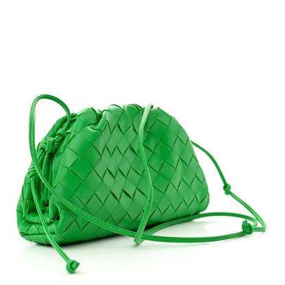 Bottega Veneta Nappa Intrecciato The Mini Pouch Clutch Parakeet 4 of 12
